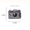 Women Kids Enamel Metal Photography Digital Camera Accessories Jewelry Brooches Pins Badges Lapel