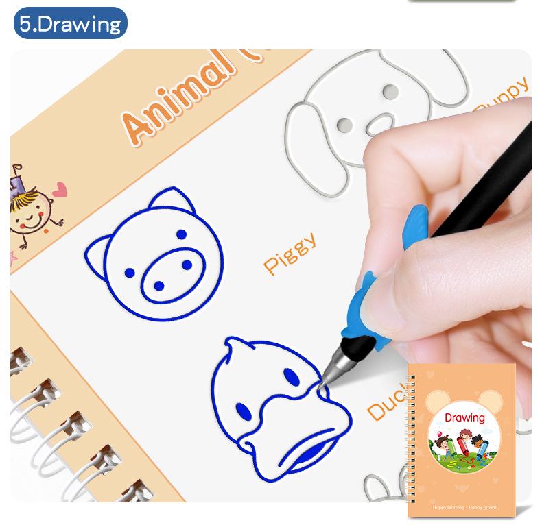 All-English Children's Magic Groove Copybook Gift Box - New Version