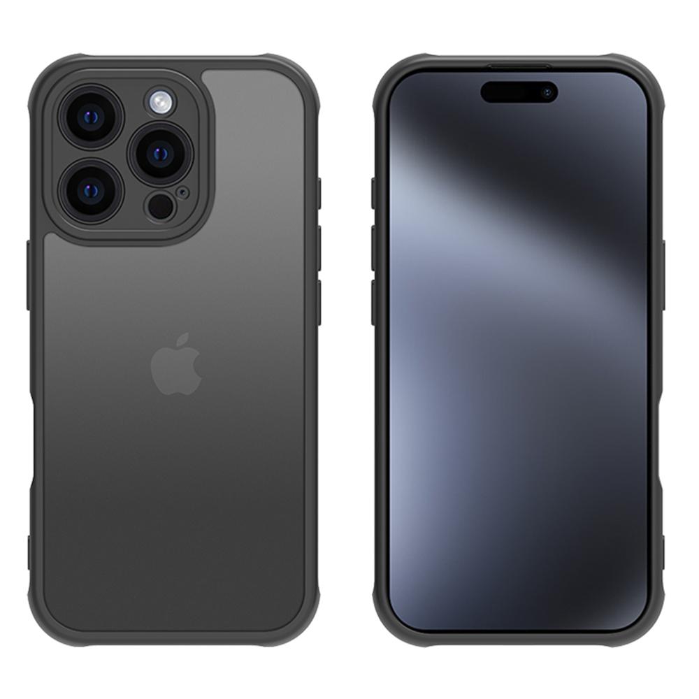 For iPhone 16 Pro Case Skin Touch Matte PC+TPU Shockproof Phone Back Cover