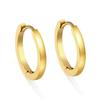 Plain Ring Ear Buckle, Niche Design, Simple Temperament, High-end Earrings, Stainless Steel Earrings.
