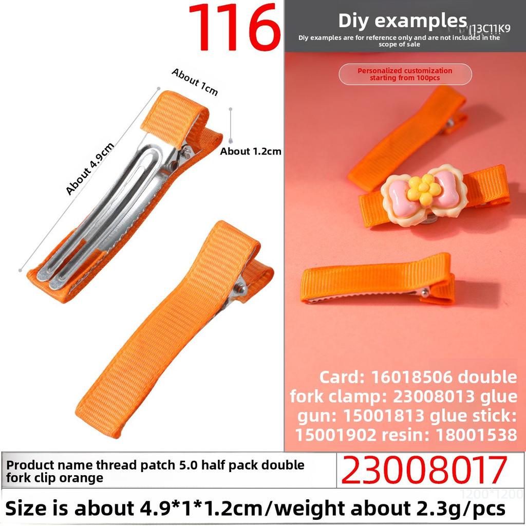 Thickened Duckbill Clips Fabric Hair Clips Edge ClipsHandcrafted Hair Accessory Materials Hair Accessory Accessories