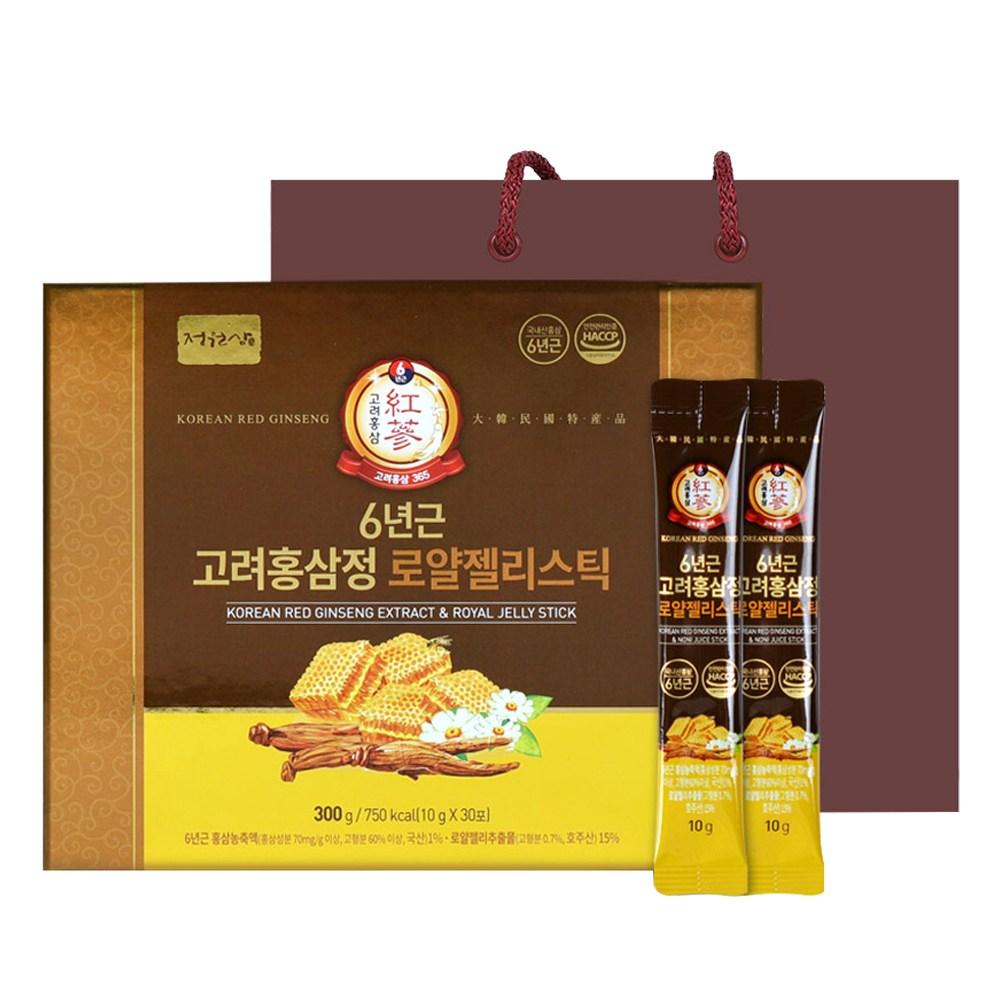 Jeongwonsam 6-Year-Old Korean Red Ginseng Extract Royal Jelly Stick 300g 1 pcs