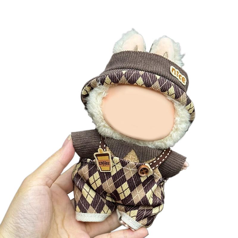 Clothes For Labubu Dolls Accessories, Stylish Kawaii Outfit Set Suitable
