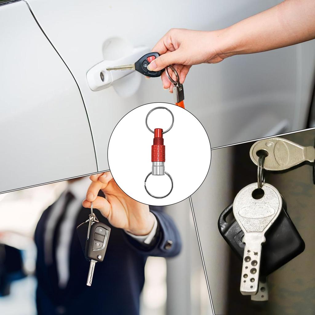 Detachable Keychain, Metal Keychain for Car Key - One Touch