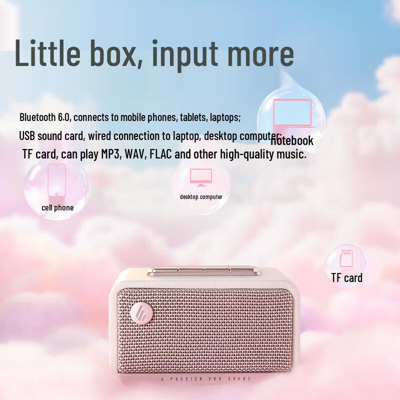 EDIFIER M130 Retro Wooden Bluetooth Portable Speaker