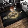 Colorful Hamsa Mandala Pattern Office Rug Chair Mat, Entryway Carpet, Suitable for Front Door, Bedroom, Living Room, Desk, Holiday Gift