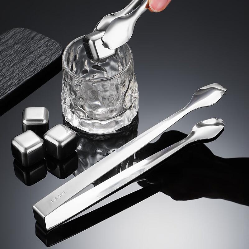 Stainless Steel Standable Ice Tongs (3-Pack)