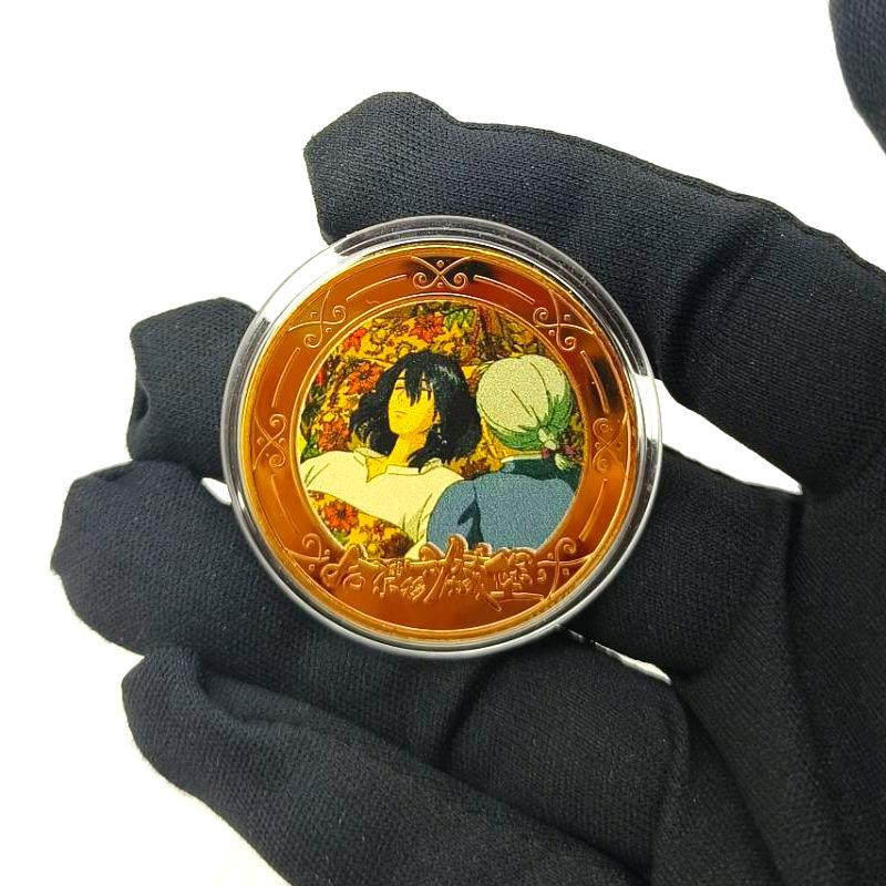 Castle coins, commemorative medals, collectible gifts, anime merchandise figurines