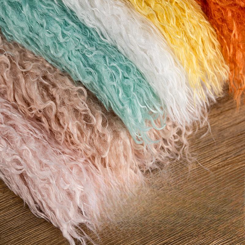 Beach Wool Plush 6cm Long Hair Cashmere Kig Animal Hair Wool Cotton Doll Fried Wool Hand-made Fabric Background Fabric Patchwork