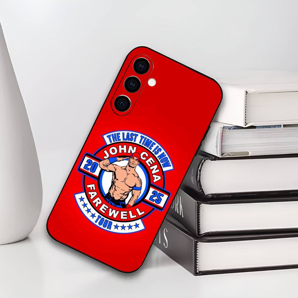 

Wrestling Star J-John C-Cena Soft Black Phone Case for Samsung Galaxy A73/A72/A71/A70/A53/A52/A51 Compatible with Other Models Samsung a52