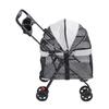 Pet Stroller   Folding Cat Stroller 4 Wheels Dog Wagon with Sun Shades and Cup Holder for Travel