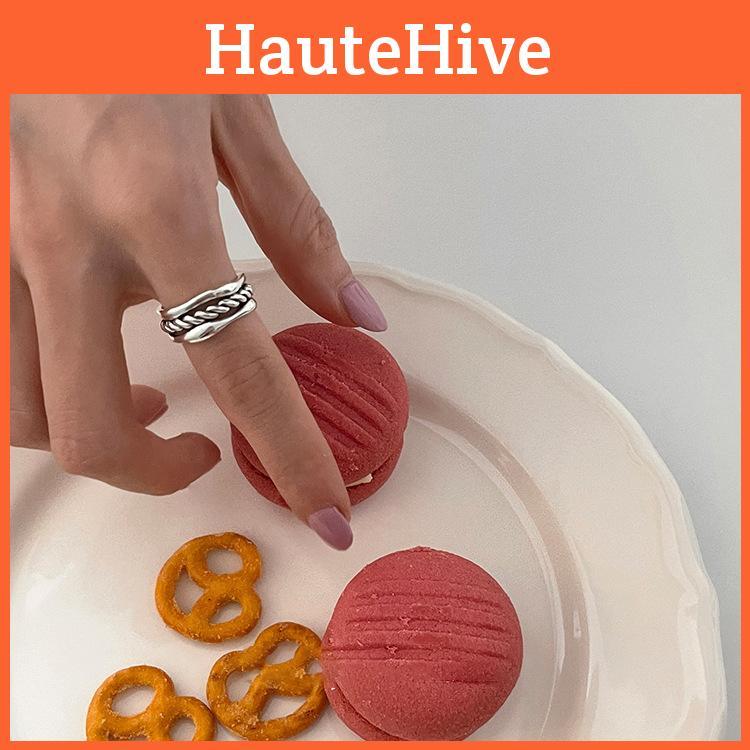 Fashionable Adjustable Open Geometric Ring For Women Elegant Statement Accessory