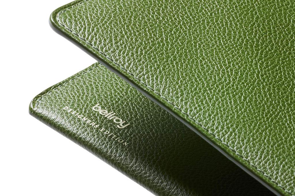 Bellroy Premium Leather Travel Wallet Designers Edition Forest - -