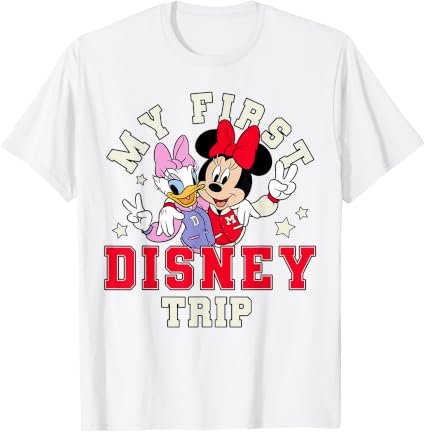 Disney Mickey and Friends My First Disney Trip Daisy Minnie T-Shirt