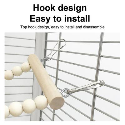 Bird Toys Swing Chewing Training Toys Small Parrot Hanging Hammock Parrot Molar Toy Parrot Climbing Ladder Toy Pet Supplies
