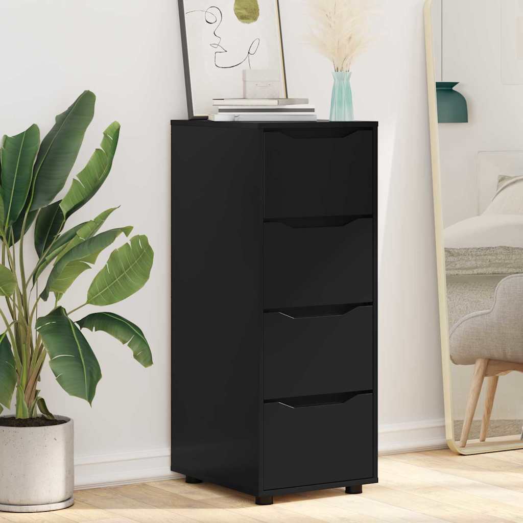 Storage Cabinet Black 40 x 48 x 105 cm Particleboard