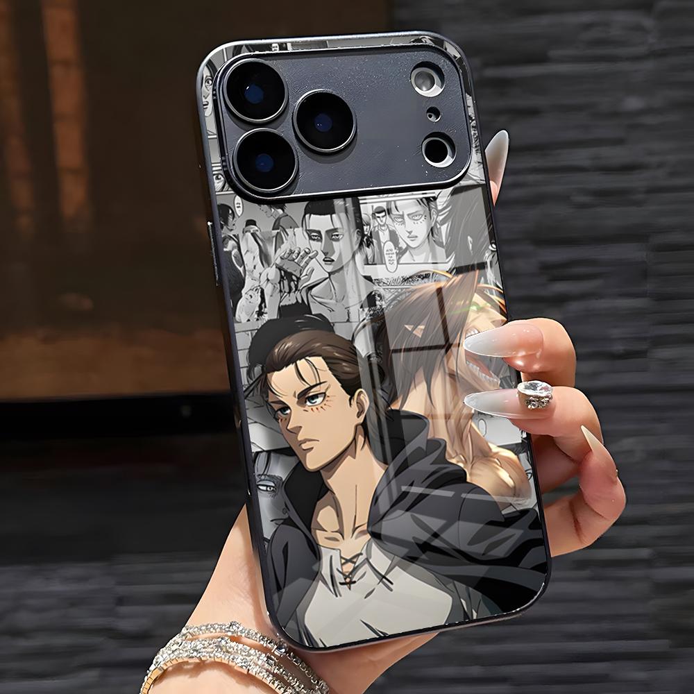 Attack On Titan Phone Case For IPhone 17 Pro Max 16 15 14 Pro Max 13 11 X Xs Xr 8 7Plus Glass Cover