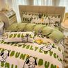 Cartoon Dormitory Three-piece Set Single Bedding Quilt Cover Double Bed Sheet Four-piece Set