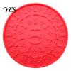 Slow Lick Feeding Mat Pet Food with Strong Suction Cup, Bone Paw Print Design Dog Eating Bowl Accessory Mat, for Preventing Choking Feeder