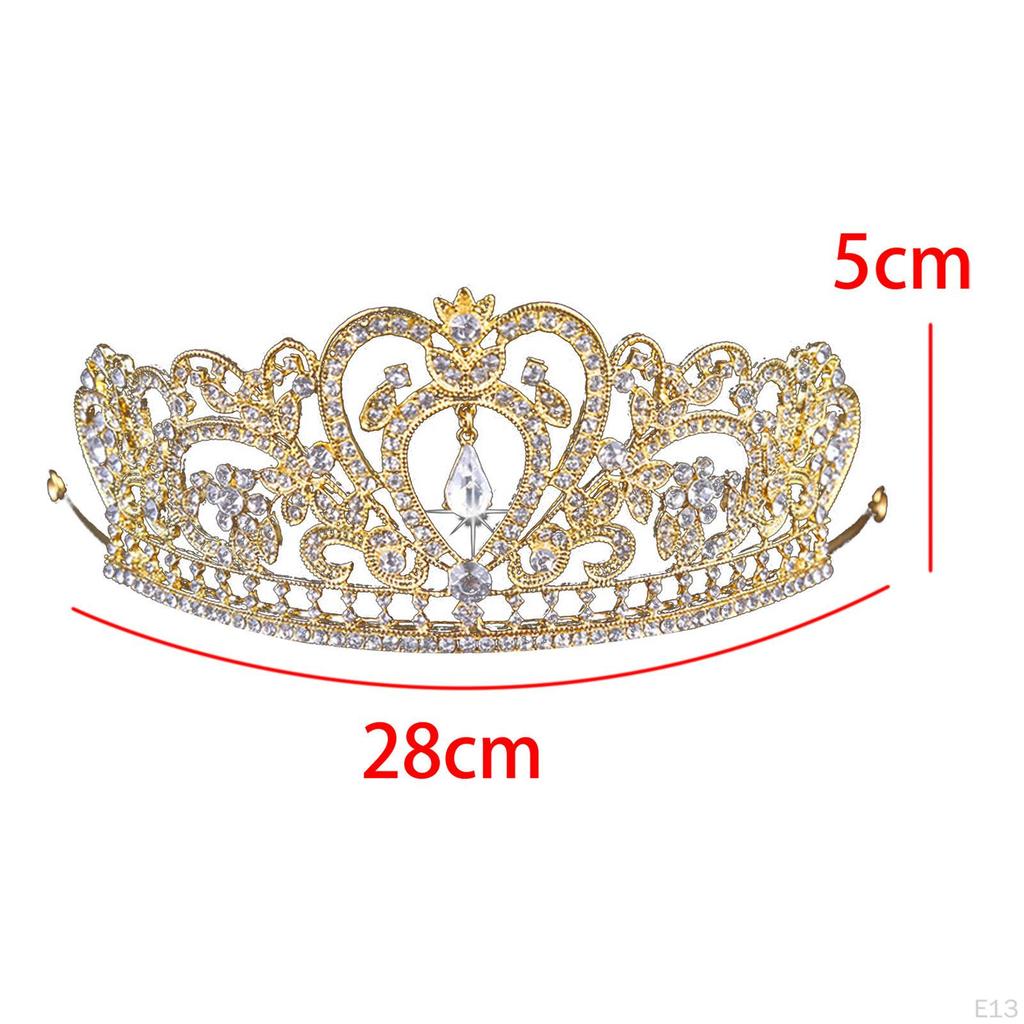 Royal Bridal Tiara Crown for Women And Girls Fairy Princess Elegant Jewelry Hair