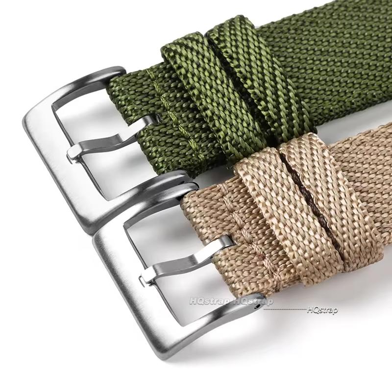Nylon Canvas Watch Strap Men Women 18mm 20mm 22mm for Samsung Galaxy Watch 7/6/5/4/3 Quick Release Bracelet for Huawei Watchband