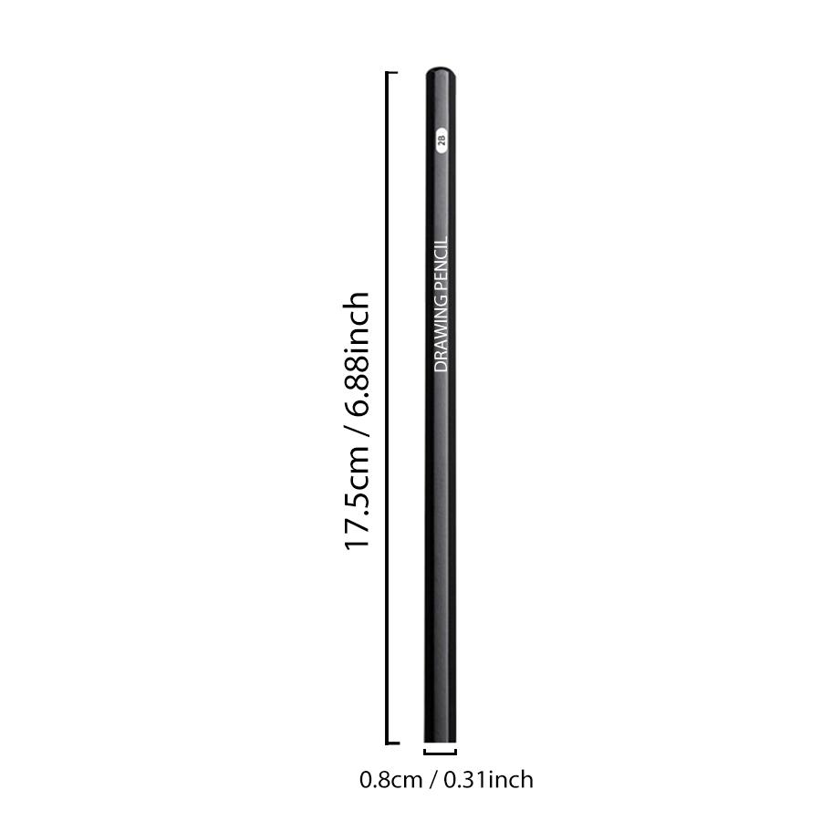 Profesionální 2h Hb B 2b 3b 4b 6b 8b 12b 14b Sada grafitových a uhelných tužek pro skicování a kreslení pro umělce a začátečníky