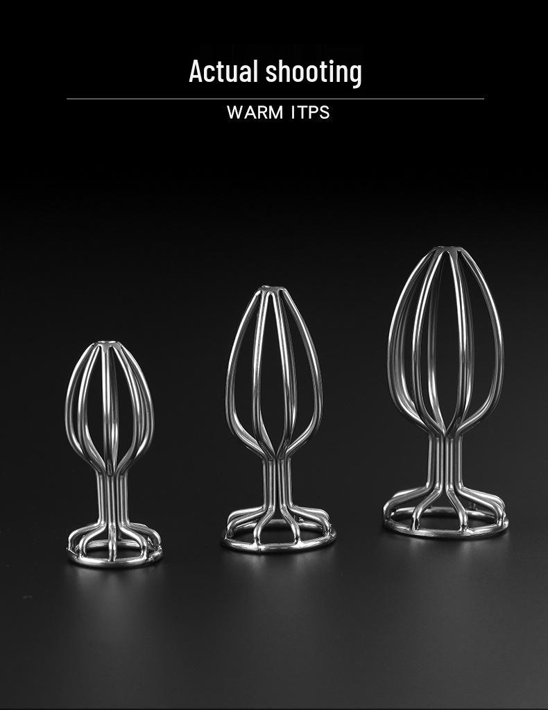 Metal Hollow Anal Plug - Rear Entry Flirting & Training Erotic Toy
