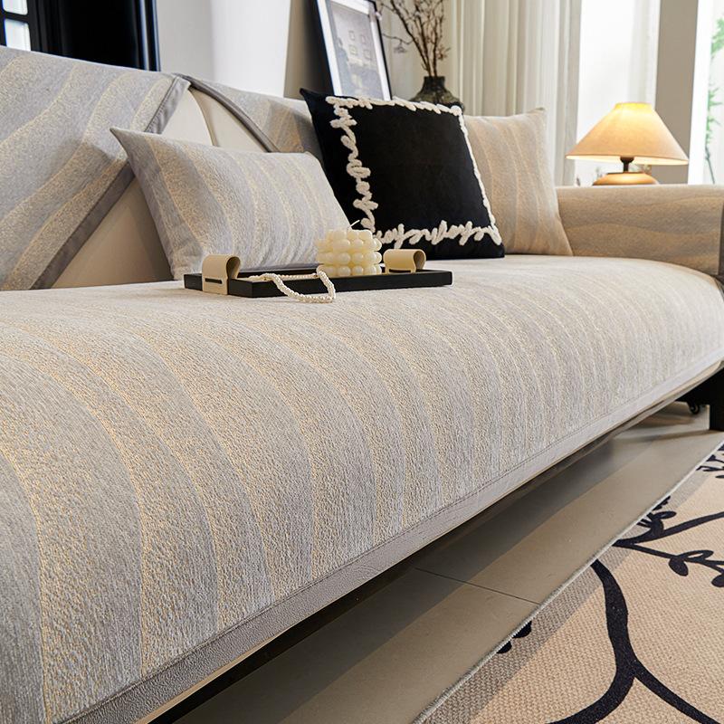 

2025 Новый современный простой чехол для дивана из шенилла, чехол на четыре сезона, универсальный и нескользящий чехол для подлокотников и спинки для дома 70x70cm 1pcs