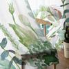 Aquarell Eukalyptus Blätter Bauernhof Gardinen für Wohnzimmer Schlafzimmer Tüll Vorhang für Küche Voile Vorhang Blindplatten