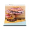 Tree of Life 3D Paper Carving Calendar and Sticky Notes Desk Ornament