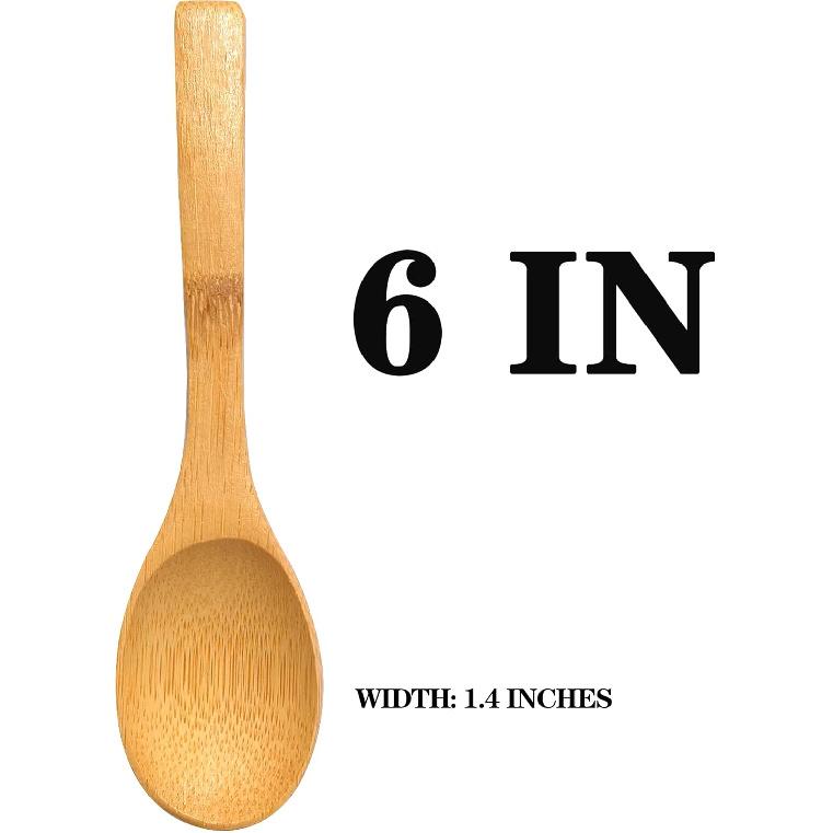 MYUBWTF 6 inches Honey Bamboo Spoon, 15 * 3.6CM Honey Dipper for Honey Jar Dispense Drizzle Honey Wedding Party (6 * 1.4 IN)