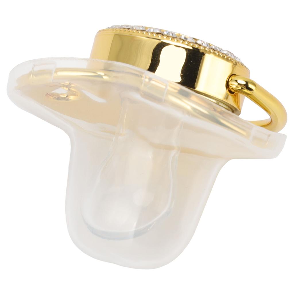 Baby Luxury Pacifier BPA Free Little Prince Rhinestones Golden Bling Newborn Dummy Soother for 6 To