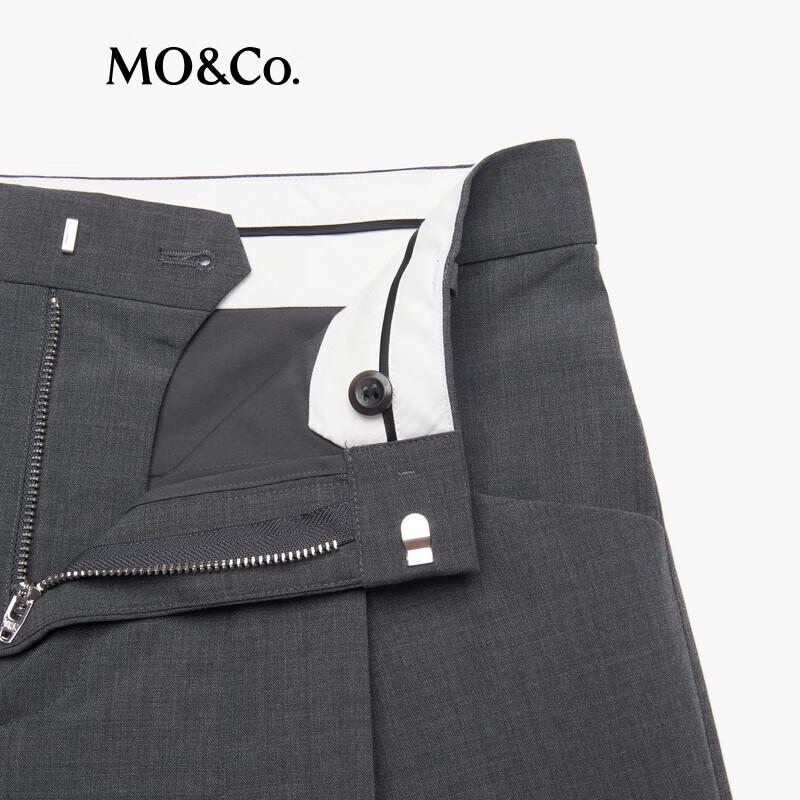 MO&Co. C+ Series Acetate Wool Blend Wide-Leg Trousers