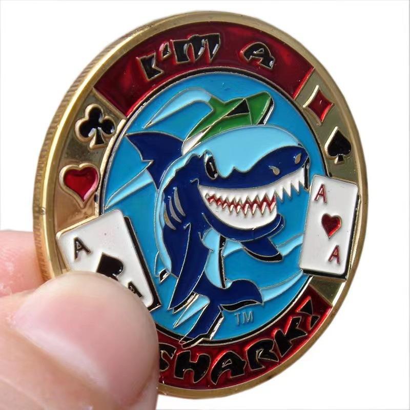 Texas Hold'em, Kovové tlakové karty, Šťastné mince, Kódy domů s blindy, dealer, Plný tlak all-in, žetony, tlakové karty