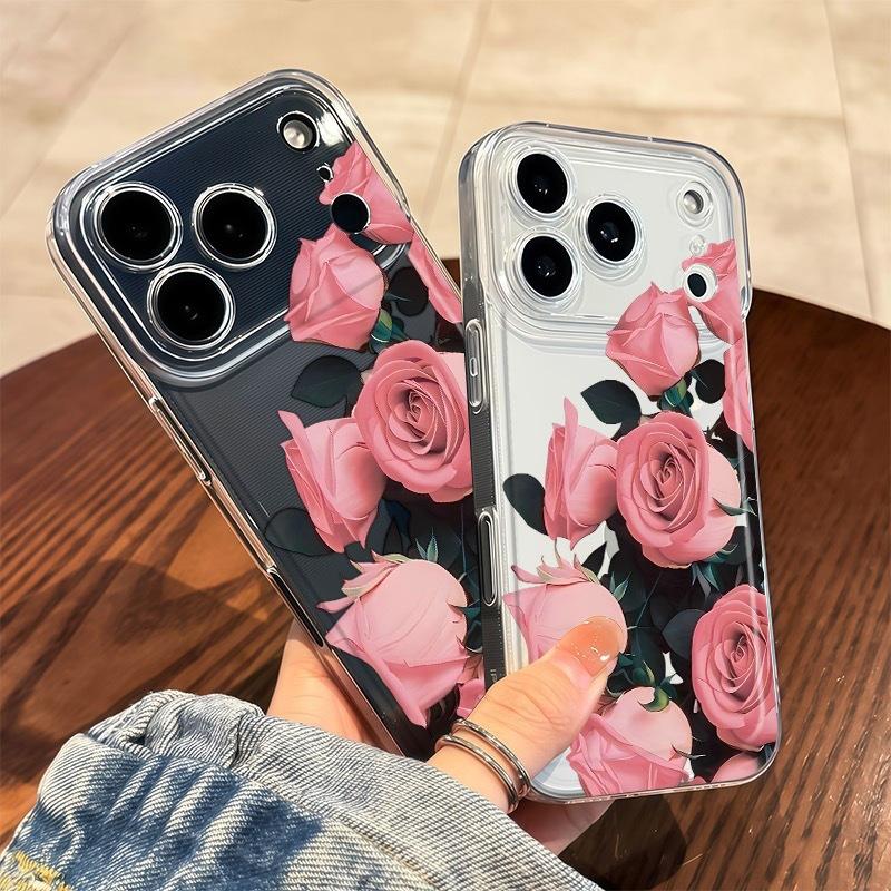 Niche rose for iphone17promax mobile phone case apple 16/14pro Japan and Korea 13/12/15/11x