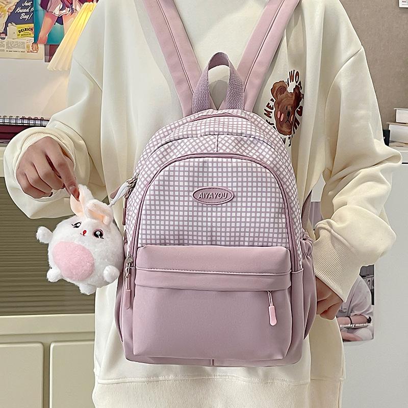 Japanese ins style soft girl cute girl backpack new Korean version small fresh middle school student travel small backpack