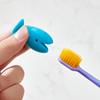 4/8PCS Fish Shape Toothbrush Holder Silicone Standing Toothbrush Storage Rack Portable Travel Toothbrush Head Protector Cover