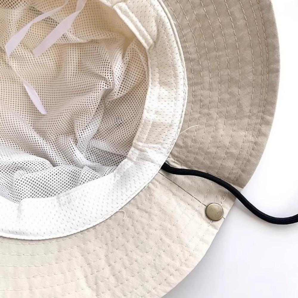 Waterproof Folding Bucket Hat Quick-dry Portable Hiking Cap Fashion Mesh Fisherman's Hat  Travel