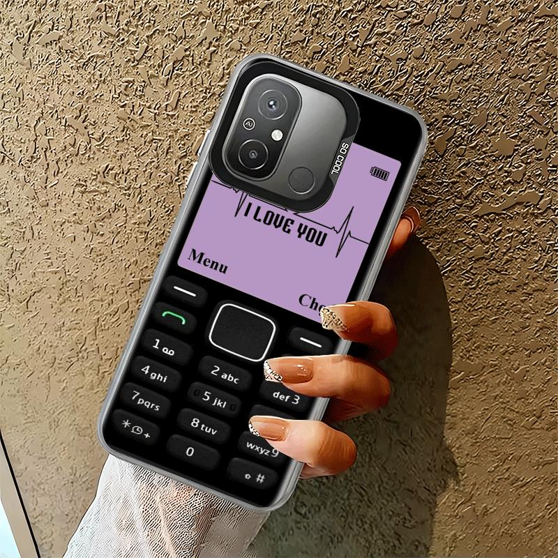Funny Retro Callphone Shockproof Phone Case for Xiaomi Poco X7 X6 X5 X3 Pro F7 Ultra M8 Redmi 15C 15 14C 13C 12C 10C 13 12 10