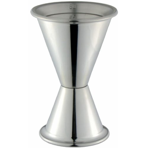 Nagao Tsubame-Sanjo Cocktail Measuring Cup/Jigger Cup, 60ml/30ml, Graduated, 18-8 Stainless Steel, Made in Japan