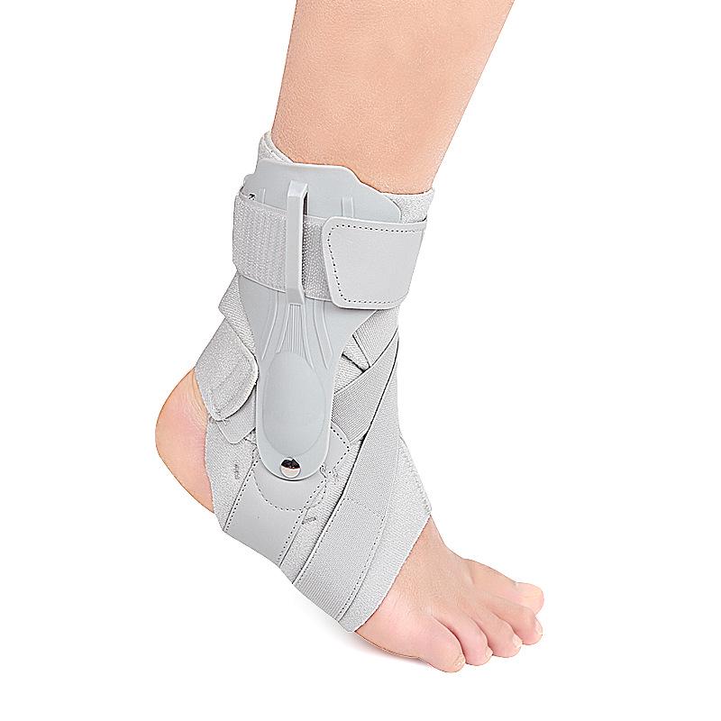 Unisex Sports Compression Ankle Brace with Double Support Straps for Outdoor Fitness and Basketball