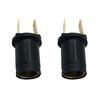 2Pcs 170790 Car Side Light Bulb Holder for 6V/12V/24V Ba9s 989/233 Lamp Holder for Car Motorcycle Scooter Lighting Components