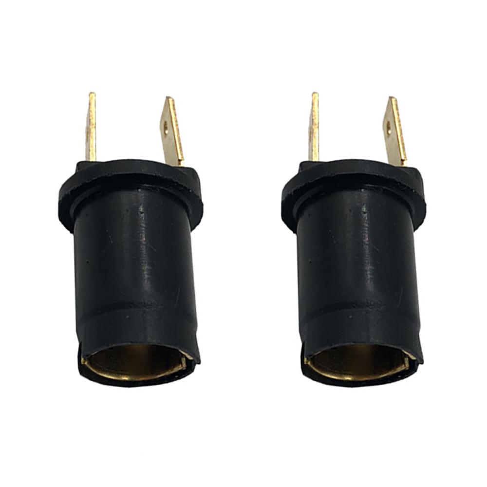 2Pcs 170790 Car Side Light Bulb Holder for 6V/12V/24V Ba9s 989/233 Lamp Holder for Car Motorcycle Scooter Lighting Components