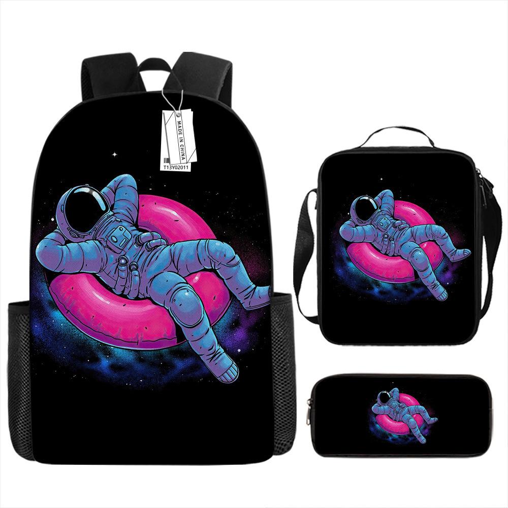 New astronaut schoolbag, boys, primary school students, grades 3 to 6, handsome and lightweight, junior high school students, backpack, large capacity