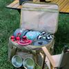 Camping Storage Bag Camping Cookware Organizer Large Capacity Picnic Organizer Box 3 Layer Multifunction for Hiking Climbing