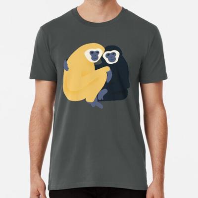 Gibbon Affen Freunde S bis 5XL Hergestellt in AU/USA T-Shirt