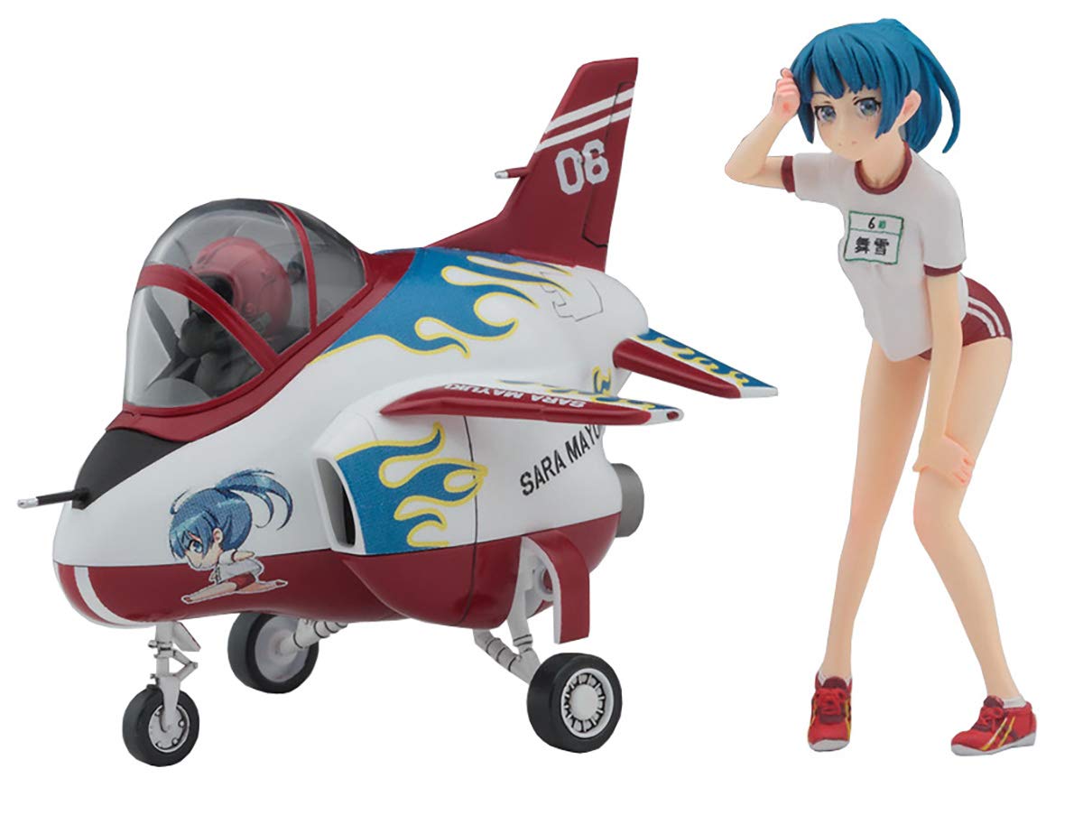 

Hasegawa Egg Girls Collection Maiyuki Sara Plane Resin Figure Plastic Model SP387 No.06 1/20 w/Egg T-4 & Non-scale