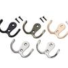 10/5Pcs Coat Hooks Wall-Mounted 2 Hole Towel Hanger For Coats Hat Clothing Home Storage Hook Wall Hook Towel Hanger For Hardware