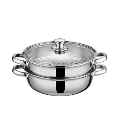 Doppellagiger Dampfkochtopf aus Edelstahl