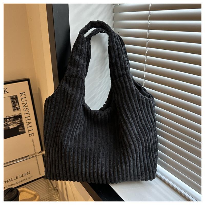 Fashion Personalized Large-capacity Tote Bag Women's New Casual Corduroy Handbag Versatile Shoulder Underarm Women's Bag